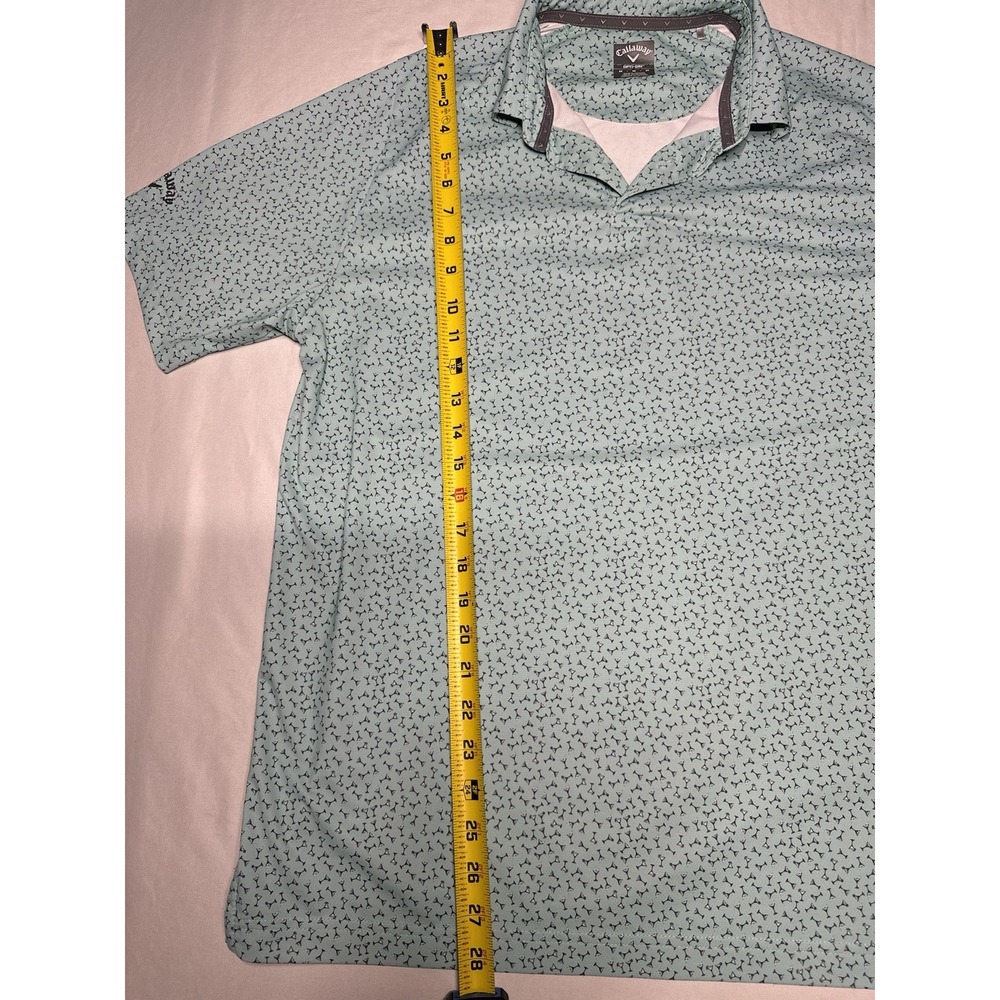Callaway Mens Golf Martini Print Polo Shirt Short Sleeve Size M OPTI-DRI - Picture 8 of 9
